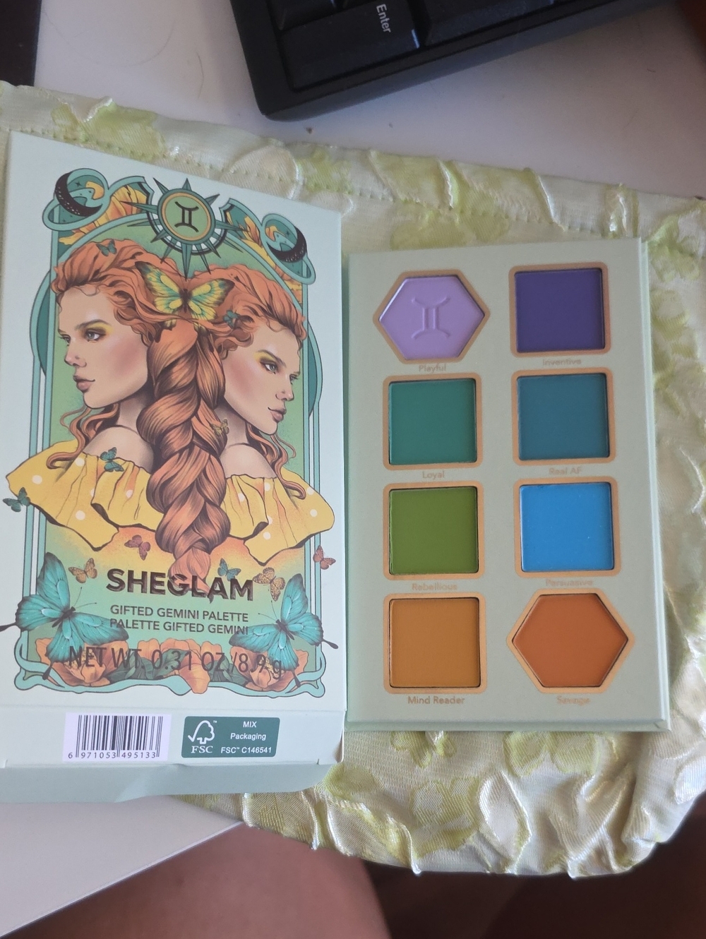 Sheglam Gifted Gemini Eyeshadow Palette — Makeup Bag Included